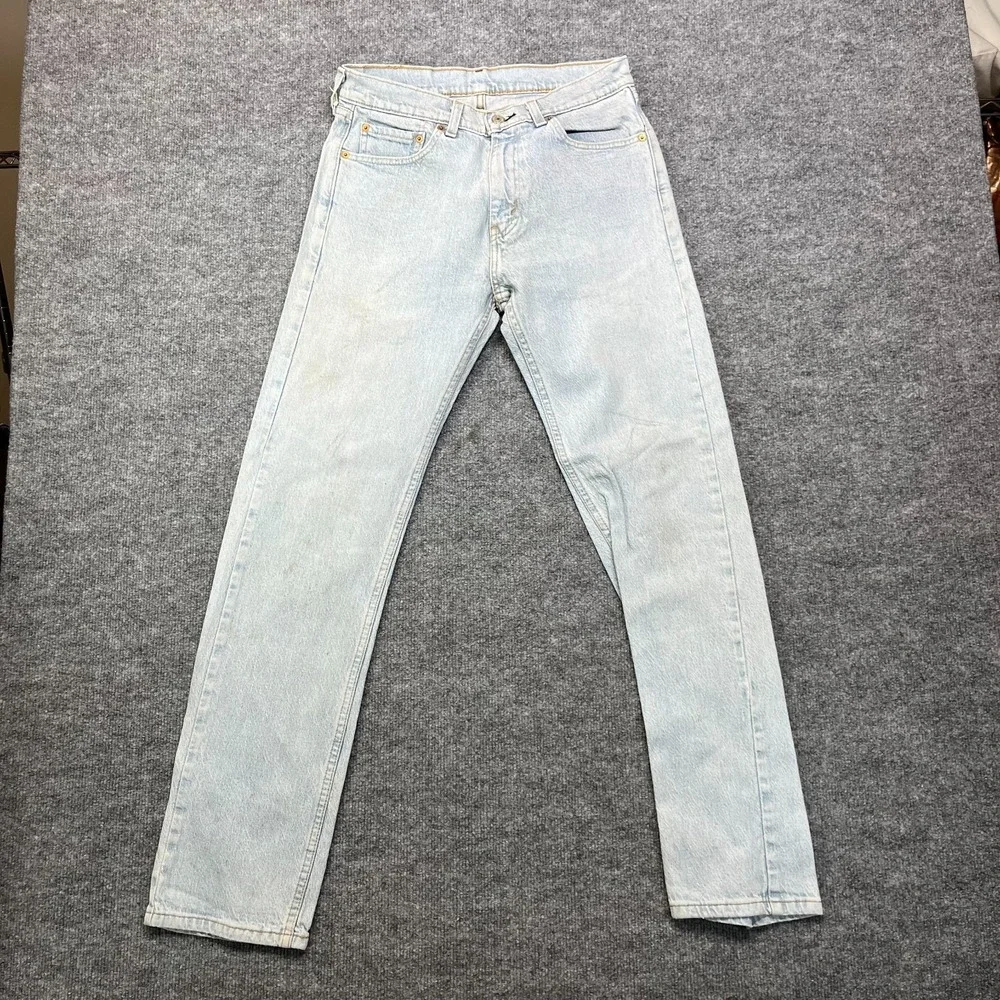 Levi's 505 Jeans Men's Blue Denim Stretch Mid Rise Classic Straight‎ - 29x32